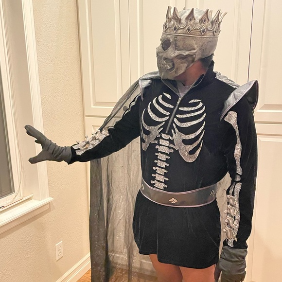 King of Death skeleton costume - Adult Size Large - Halloween party dress up 💀🎃 - Picture 4 of 4